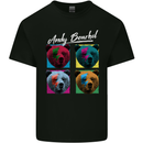 Andy Bearhol Funny Panda Bear Parody Art Kids T-Shirt Childrens Black