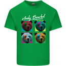 Andy Bearhol Funny Panda Bear Parody Art Kids T-Shirt Childrens Irish Green