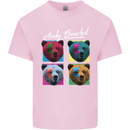 Andy Bearhol Funny Panda Bear Parody Art Kids T-Shirt Childrens Light Pink