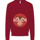 Angry Mom New Baby Pregnancy Pregnant Kids Sweatshirt Jumper Red