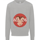 Angry Mom New Baby Pregnancy Pregnant Kids Sweatshirt Jumper Sports Grey