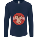 Angry Mom New Baby Pregnancy Pregnant Mens Long Sleeve T-Shirt Navy Blue