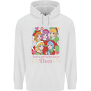 Anime A Girl Who Loves Elves Christmas Xmas Mens 80% Cotton Hoodie White