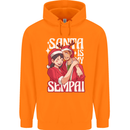 Anime Santa is My Sempai Funny Christmas Xmas Childrens Kids Hoodie Orange