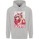 Anime Santa is My Sempai Funny Christmas Xmas Childrens Kids Hoodie Sports Grey