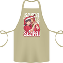 Anime Santa is My Sempai Funny Christmas Xmas Cotton Apron 100% Organic Khaki