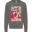 Anime Santa is My Sempai Funny Christmas Xmas Mens Sweatshirt Jumper Charcoal