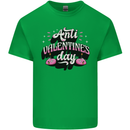 Anti-Valentines Day Singles Day Mens Cotton T-Shirt Tee Top Irish Green