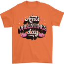 Anti-Valentines Day Singles Day Mens T-Shirt 100% Cotton Orange