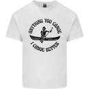 Anything You Canoe Funny Kayak Canoeing Mens Cotton T-Shirt Tee Top White