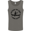Anything You Canoe Funny Kayak Canoeing Mens Vest Tank Top Charcoal