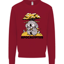 Apocalyptus Koala Bear Climate Change Armageddon Kids Sweatshirt Jumper Red