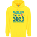 Arriving 2023 New Baby Pregnancy Pregnant Childrens Kids Hoodie Yellow