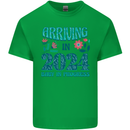 Arriving 2024 New Baby Pregnancy Pregnant Kids T-Shirt Childrens Irish Green