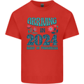 Arriving 2024 New Baby Pregnancy Pregnant Kids T-Shirt Childrens Red