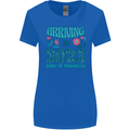 Arriving 2025 New Baby Pregnancy Pregnant Womens Wider Cut T-Shirt Royal Blue