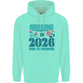 Arriving 2026 New Baby Pregnancy Pregnant Childrens Kids Hoodie Peppermint