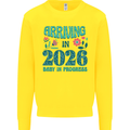 Arriving 2026 New Baby Pregnancy Pregnant Kids Sweatshirt Jumper Yellow