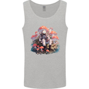 Astronaut Mushrooms Nature Foraging Mens Vest Tank Top Sports Grey