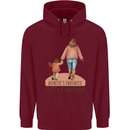 Aunties Favourite Human Funny Niece Nephew Childrens Kids Hoodie Maroon