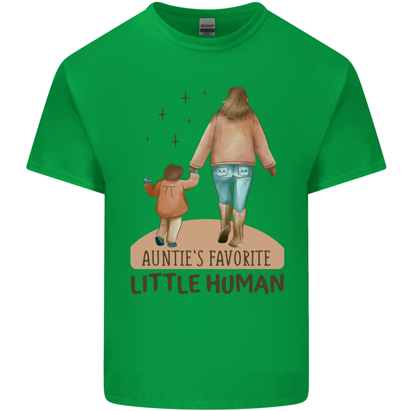 Aunties Favourite Human Funny Niece Nephew Kids T-Shirt Childrens Irish Green