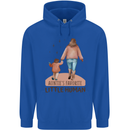 Aunties Favourite Human Funny Niece Nephew Mens 80% Cotton Hoodie Royal Blue