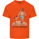 Aunties Favourite Human Funny Niece Nephew Mens Cotton T-Shirt Tee Top Orange