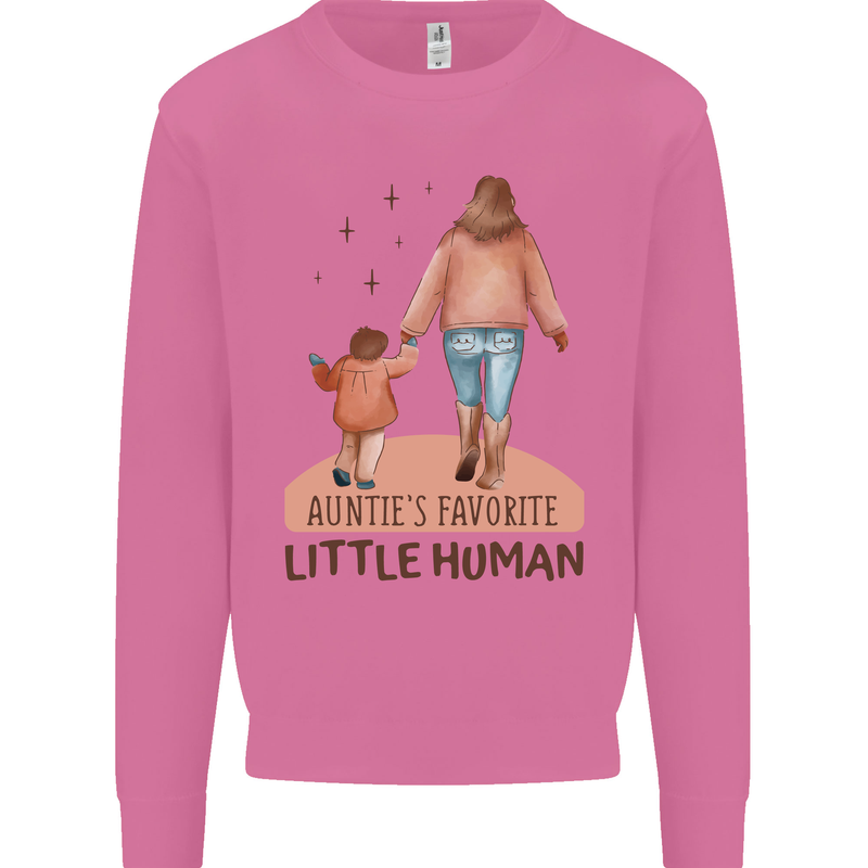 Aunties Favourite Human Funny Niece Nephew Mens Sweatshirt Jumper Azalea