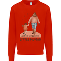 Aunties Favourite Human Funny Niece Nephew Mens Sweatshirt Jumper Bright Red