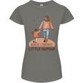 Aunties Favourite Human Funny Niece Nephew Womens Petite Cut T-Shirt Charcoal