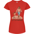Aunties Favourite Human Funny Niece Nephew Womens Petite Cut T-Shirt Red