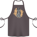 Aussie Doodle Cotton Apron 100% Organic Dark Grey