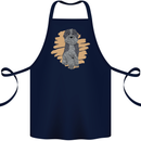 Aussie Doodle Cotton Apron 100% Organic Navy Blue