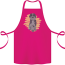 Aussie Doodle Cotton Apron 100% Organic Pink