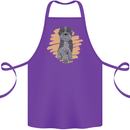 Aussie Doodle Cotton Apron 100% Organic Purple