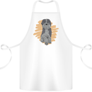Aussie Doodle Cotton Apron 100% Organic White