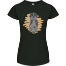 Aussie Doodle Womens Petite Cut T-Shirt Black