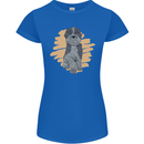 Aussie Doodle Womens Petite Cut T-Shirt Royal Blue