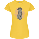 Aussie Doodle Womens Petite Cut T-Shirt Yellow