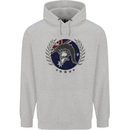 Australian Bodybuilding Flag Gym Training Spartan Mens 80% Cotton Hoodie Sports Grey