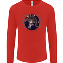 Australian Bodybuilding Flag Gym Training Spartan Mens Long Sleeve T-Shirt Red