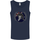 Australian Bodybuilding Flag Gym Training Spartan Mens Vest Tank Top Navy Blue