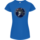 Australian Bodybuilding Flag Gym Training Spartan Womens Petite Cut T-Shirt Royal Blue