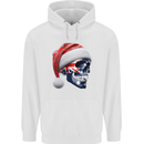 Australian Christmas Skull Xmas Australia Flag Childrens Kids Hoodie White