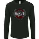 Austria Bodybuilding Flag Gym Training Austrian Mens Long Sleeve T-Shirt Black