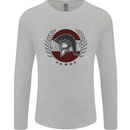 Austria Bodybuilding Flag Gym Training Austrian Mens Long Sleeve T-Shirt Sports Grey