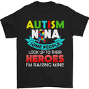 a black t - shirt that says autism, some people look up to their hero