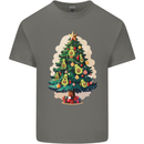 Avocado Christmas Tree Xmas Kids T-Shirt Childrens Charcoal