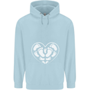 Baby Heart New Baby Pregnancy Pregnant Childrens Kids Hoodie Light Blue