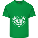 Baby Heart New Baby Pregnancy Pregnant Kids T-Shirt Childrens Irish Green